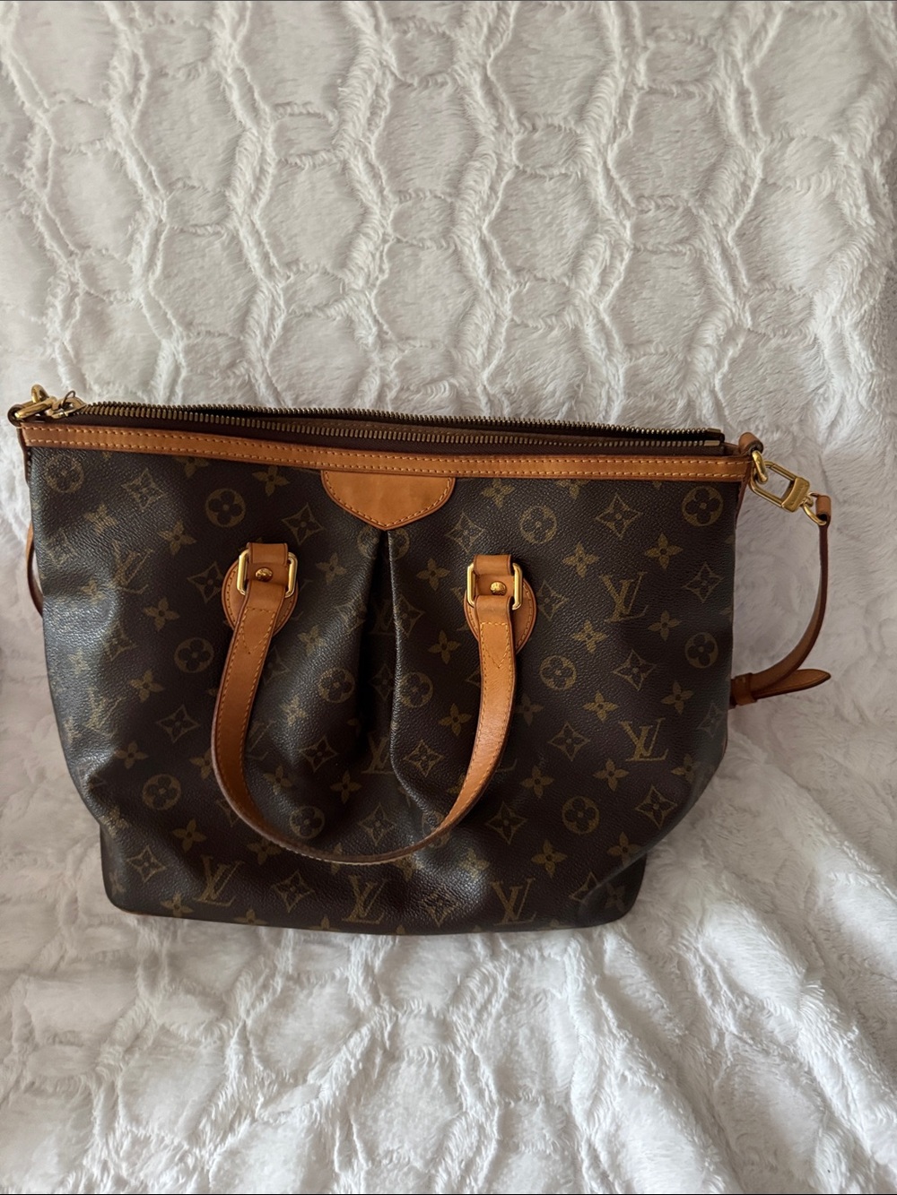 #SALE Closet close Jun26-Aug15 !!#Louis Vuitton Monogram Canvas Palermo PM Tote - Picture 5 of 16